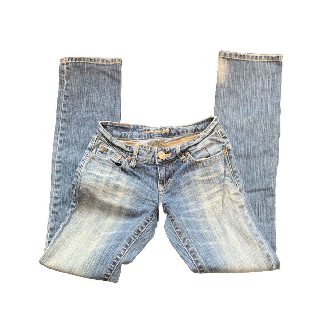 American Eagle Denim (Stretch) straight cuffed Jeans (0)